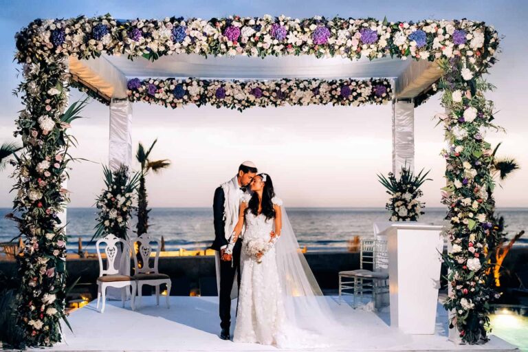 Mariage juif à Taghazout Bay, Julia et Benjamin